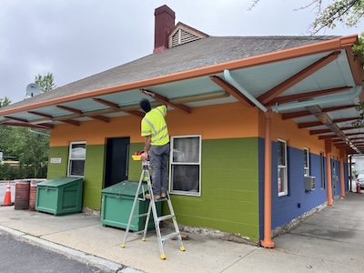 Arlington Heights Busway Depot painting