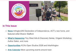 ArtsArlington July 2026 News